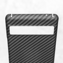Husa fibra de carbon SILKASE pentru Google Pixel 7A aramid kevlar, culoare negru