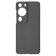 Husa fibra de carbon SILKASE pentru Huawei P60 Pro, aramid kevlar, culoare negru (P60, H2324) by www.silkase.ro