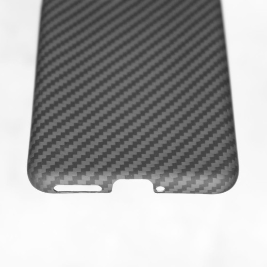 Husa fibra de carbon SILKASE pentru Huawei P60 Pro, aramid kevlar, culoare negru (P60, H2324) by www.silkase.ro