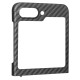 Husa fibra de carbon SILKASE pentru Samsung Z Flip 5, aramid kevlar, camera protection, culoare negru (Telefoane Samsung, H2325) by www.silkase.ro