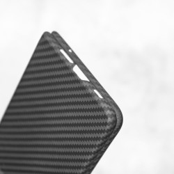Husa fibra de carbon SILKASE pentru Google Pixel Fold, aramid kevlar, culoare negru 
