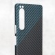 Husa fibra de carbon SILKASE pentru Sony Xperia 1 IV aramid kevlar, culoare albastru/negru (Xperia 1 IV, H2329) by www.silkase.ro