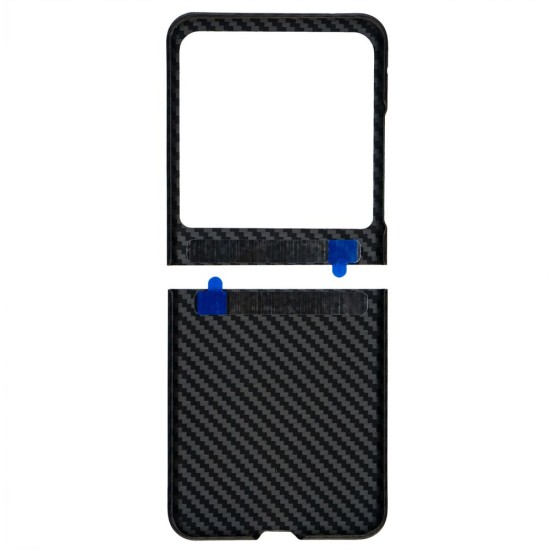 Husa fibra de carbon SILKASE pentru Motorola Razr 40 Ultra, aramid kevlar, negru mat (Razr 40 Ultra, H2337) by www.silkase.ro