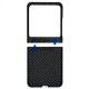 Husa fibra de carbon SILKASE pentru Motorola Razr 40 Ultra, aramid kevlar, negru mat (Razr 40 Ultra, H2337) by www.silkase.ro