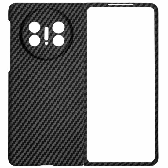 Husa fibra de carbon SILKASE pentru Huawei Mate X3, aramid kevlar, negru mat (Mate X3, H2339) by www.silkase.ro