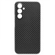 Husa fibra de carbon SILKASE pentru Samsung Galaxy A54, aramid kevlar, negru mat (Telefoane Samsung, H2340) by www.silkase.ro