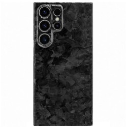 Husa fibra de carbon SILKASE pentru Samsung Galaxy S23 Ultra, Forged kevlar, Negru