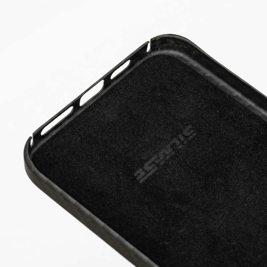 Husa fibra carbon SILKASE pentru Apple iPhone 15 Pro Max, aramid kevlar,protectie camera, negru (iPhone 15 Pro Max, H2348) by www.silkase.ro