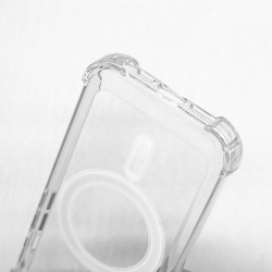 Husa AntiShock MagSafe SILKASE pentru Apple iPhone 15, protectie camera, silicon transparent Husa AntiShock MagSafe SILKASE pentru Apple iPhone 15, protectie camera, silicon transparent