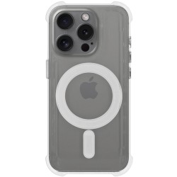 Husa AntiShock MagSafe   SILKASE pentru Apple iPhone 15 Pro Max, protectie camera, silicon transparent