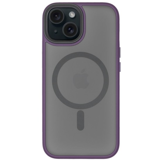 Husa SILKASE Hybrid MagSafe, pentru Apple iPhone 15, inel protectie camera, culoare mov (SILKASE, iPhone 15) by www.silkase.ro Husa SILKASE Hybrid MagSafe, pentru Apple iPhone 15, inel protectie camera, culoare mov (iPhone 15, H2361) by www.silkase.ro
