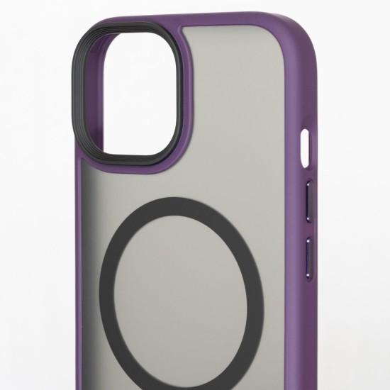 Husa SILKASE Hybrid MagSafe, pentru Apple iPhone 15, inel protectie camera, culoare mov (SILKASE, iPhone 15) by www.silkase.ro Husa SILKASE Hybrid MagSafe, pentru Apple iPhone 15, inel protectie camera, culoare mov (iPhone 15, H2361) by www.silkase.ro
