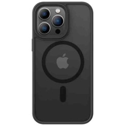 Husa SILKASE Hybrid MagSafe, pentru Apple iPhone 15 Pro, inel protectie camera, culoare negru Husa SILKASE Hybrid MagSafe, pentru Apple iPhone 15 Pro, inel protectie camera, culoare negru