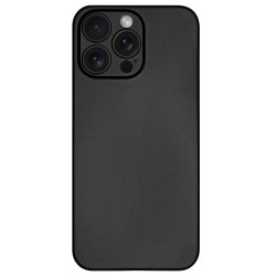 Husa 0.3mm SILKASE pentru Apple iPhone 15 Pro, subtire, plastic mat, culoare negru