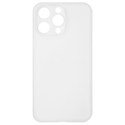 Husa 0.3mm SILKASE pentru Apple iPhone 15 Pro, subtire, plastic mat, culoare alb