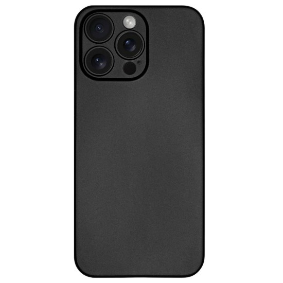 Husa 0.3mm SILKASE pentru Apple iPhone 15 Pro Max, subtire, plastic mat, culoare negru (iPhone 15 Pro Max, H2372) by www.silkase.ro