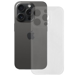 Husa 0.3mm SILKASE pentru Apple iPhone 15 Pro Max, subtire, plastic mat, culoare transparent