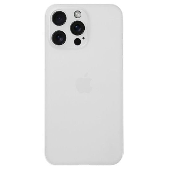 Husa 0.3mm SILKASE pentru Apple iPhone 15 Pro Max, subtire, plastic mat, culoare alb (iPhone 15 Pro Max, H2374) by www.silkase.ro