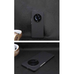Husa fibra de carbon SILKASE pentru Honor Magic 4 Pro , aramid kevlar, negru