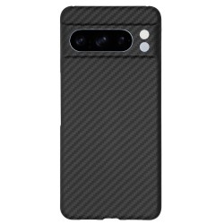 Husa fibra de carbon SILKASE pentru Google Pixel 8 Pro , aramid kevlar, negru