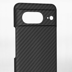 Husa fibra de carbon SILKASE pentru Google Pixel 8, aramid kevlar, negru