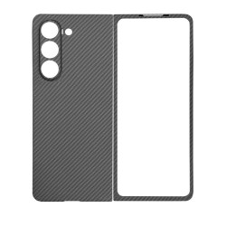 Husa fibra de carbon SILKASE pentru Samsung Galaxy Z Fold 5, aramid kevlar, negru Husa fibra de carbon SILKASE pentru Samsung Galaxy Z Fold 5, aramid kevlar, negru