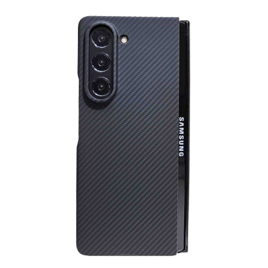 Husa fibra de carbon SILKASE pentru Samsung Galaxy Z Fold 5, aramid kevlar, negru (SILKASE, Telefoane Samsung) by www.silkase.ro Husa fibra de carbon SILKASE pentru Samsung Galaxy Z Fold 5, aramid kevlar, negru (Telefoane Samsung, H2383) by www.silkase.ro