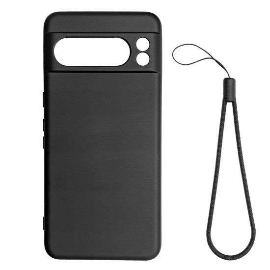 Husa SILKASE pentru Google Pixel 8 Pro, soft silicon, culoare negru (Telefoane Google, H2392) by www.silkase.ro