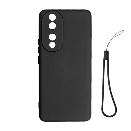 Husa SILKASE pentru Honor 90, soft silicon, culoare negru (90, H2393) by www.silkase.ro