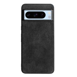 Husa alcantara SILKASE pentru Google Pixel 8 Pro, material soft, culoare negru