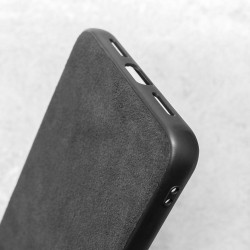 Husa alcantara SILKASE pentru Google Pixel 8 Pro, material soft, culoare negru