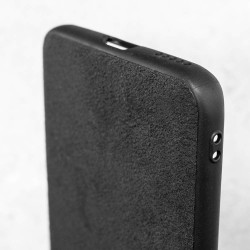 Husa alcantara SILKASE pentru Honor 90, material soft, culoare negru Husa alcantara SILKASE pentru Honor 90, material soft, culoare negru