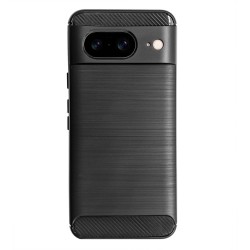 Husa SILKASE pentru Google Pixel 8, silicon carbon, culoare negru
