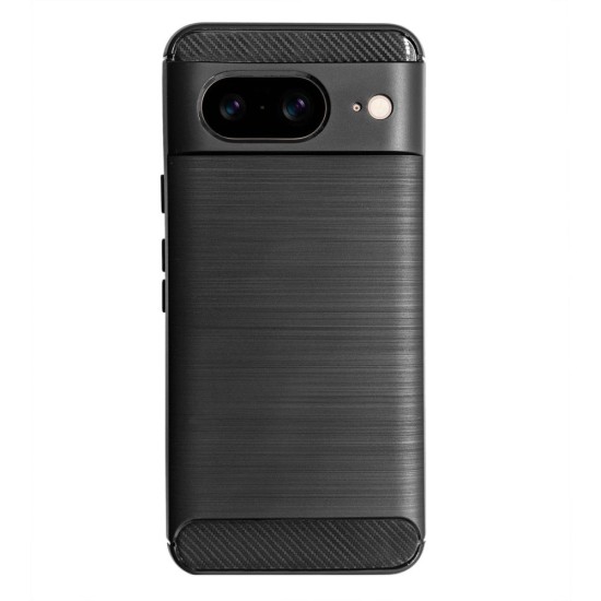Husa SILKASE pentru Google Pixel 8, silicon carbon, culoare negru (Telefoane Google, H2397) by www.silkase.ro