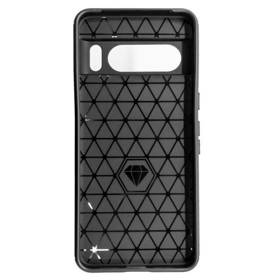 Husa SILKASE pentru Google Pixel 8 Pro, silicon carbon, culoare negru (Telefoane Google, H2398) by www.silkase.ro