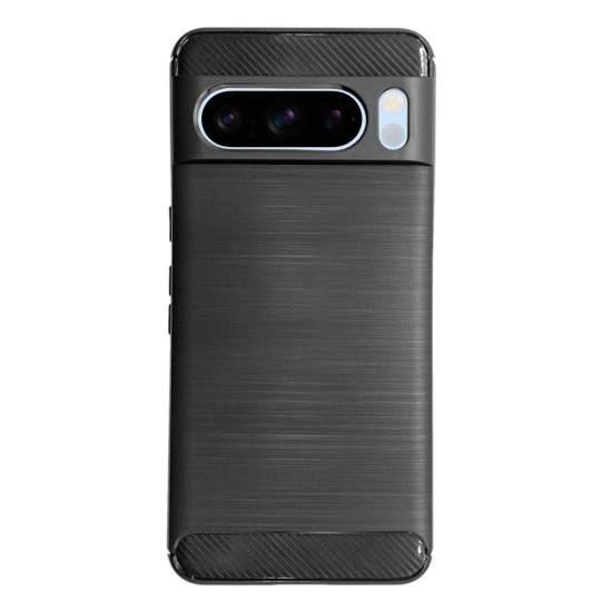 Husa SILKASE pentru Google Pixel 8 Pro, silicon carbon, culoare negru (Telefoane Google, H2398) by www.silkase.ro