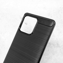 Husa SILKASE pentru Motorola Edge 40 Pro, silicon carbon, culoare negru
