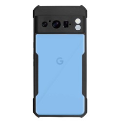 Husa SILKASE pentru Google Pixel 8 Pro, AntiGravity, AntiShock, negru/transparent