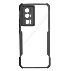 Husa SILKASE pentru Xiaomi Poco F5 Pro, AntiGravity, AntiShock, negru/transparent Husa SILKASE pentru Xiaomi Poco F5 Pro, AntiGravity, AntiShock, negru/transparent