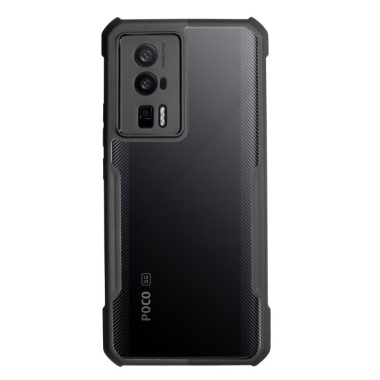 Husa SILKASE pentru Xiaomi Poco F5 Pro, AntiGravity, AntiShock, negru/transparent (SILKASE, Husa AntiGravity) by www.silkase.ro Husa SILKASE pentru Xiaomi Poco F5 Pro, AntiGravity, AntiShock, negru/transparent (Poco F5 Pro, H2405) by www.silkase.ro