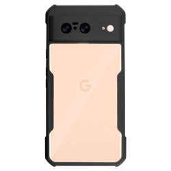 Husa SILKASE pentru Google Pixel 8, AntiGravity, AntiShock, negru/transparent