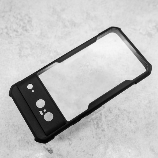 Husa SILKASE pentru Google Pixel 8, AntiGravity, AntiShock, negru/transparent (Telefoane Google, H2406) by www.silkase.ro