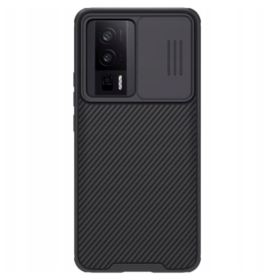 Husa Nillkin pentru Xiaomi Poco F5 Pro, camera privacy, plastic negru (Poco F5 Pro, H2407) by www.silkase.ro
