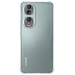 Husa AntiShock SILKASE pentru Honor 90, protectie camera, silicon transparent
