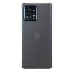 Husa AntiShock SILKASE pentru Motorola Edge 40 Pro, protectie camera, silicon transparent