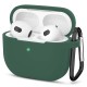 Husa SILKASE soft silicon pentru Apple Airpods 3, culoare verde inchis (3, H2417) by www.silkase.ro