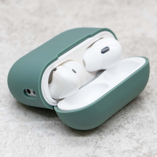 Husa SILKASE silicon pentru Apple Airpods Pro 2, culoare verde inchis (SILKASE, Pro 2) by www.silkase.ro Husa SILKASE silicon pentru Apple Airpods Pro 2, culoare verde inchis (Pro 2, H2419) by www.silkase.ro