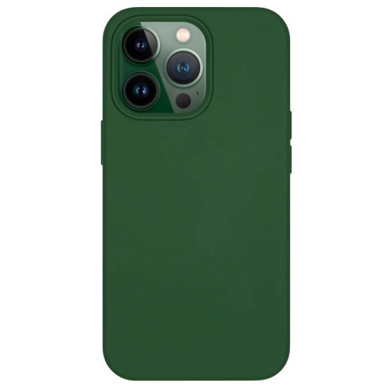 Husa SILKASE soft silicon Magsafe pentru Apple iPhone 13 Pro, silicon, verde inchis (iPhone 13 Mini, H2425) by www.silkase.ro