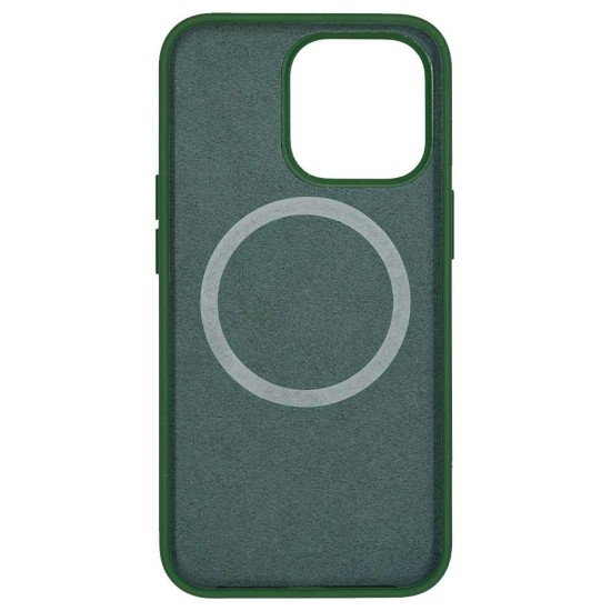 Husa SILKASE soft silicon Magsafe pentru Apple iPhone 13 Pro, silicon, verde inchis (iPhone 13 Mini, H2425) by www.silkase.ro