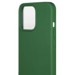 Husa SILKASE soft silicon Magsafe pentru Apple iPhone 13 Pro, silicon, verde inchis